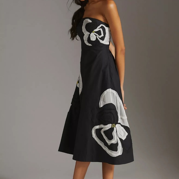 Anthropologie Maeve Floral Midi Dress - Picture 4 of 5